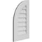 Ekena Millwork Quarter Round Top Left Surface Mount PVC Gable Vent w/ 3-1/2"W x 1"P Standard Frame, 16"W x 28"H GVPQL16X2801SN - alternate 3